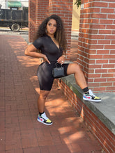 Load image into Gallery viewer, Sporty Black Romper
