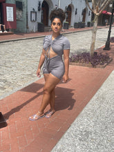 Load image into Gallery viewer, Open Grey Romper
