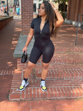 Load image into Gallery viewer, Sporty Black Romper
